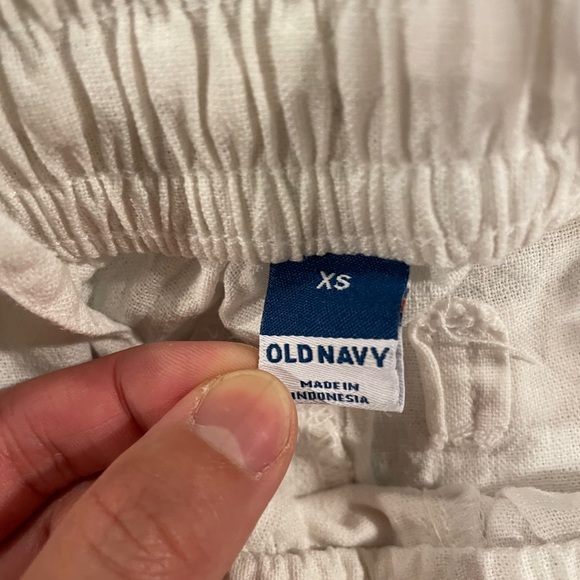 Old Navy White Linen Pants XS - Picture 2 of 3